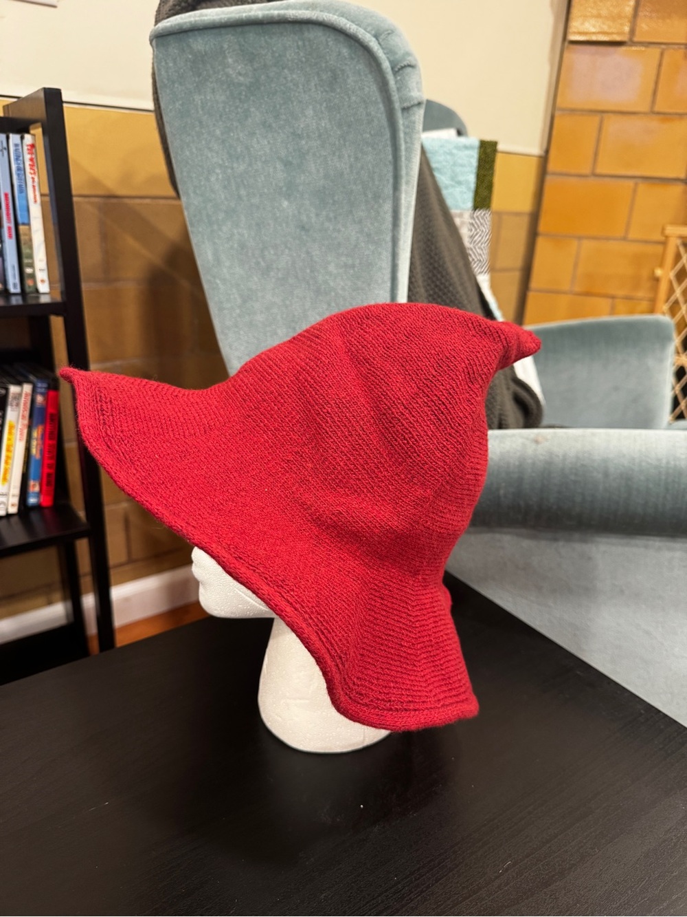 Renaissance fairy or Witch Hat - deep red
